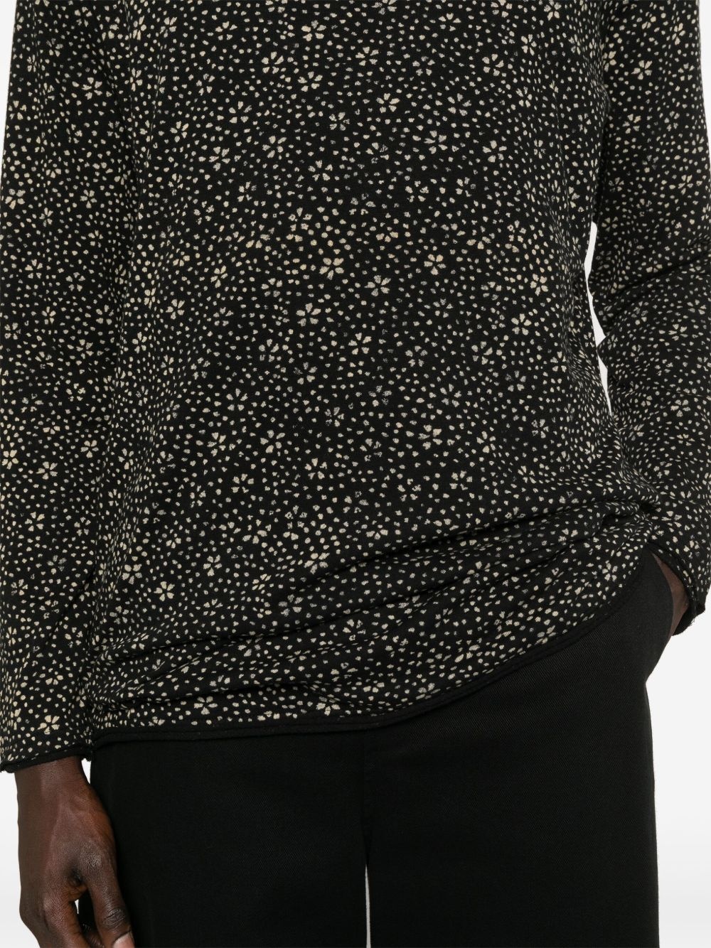 floral-print T-shirt - 4