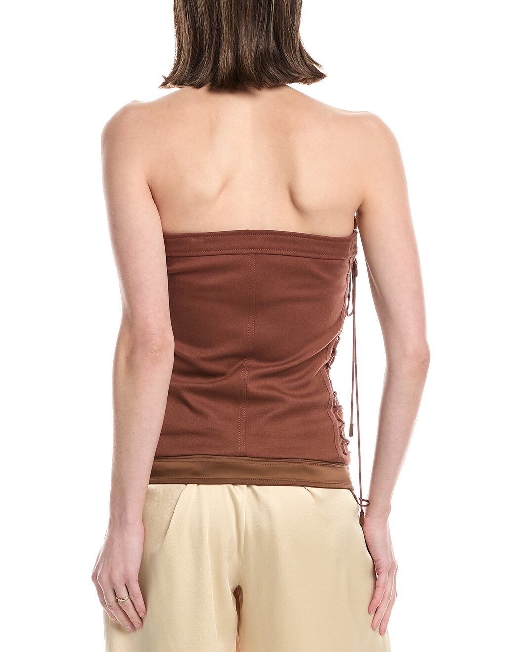 SIMKHAI Sasha Zip-Up Bustier Top - 2