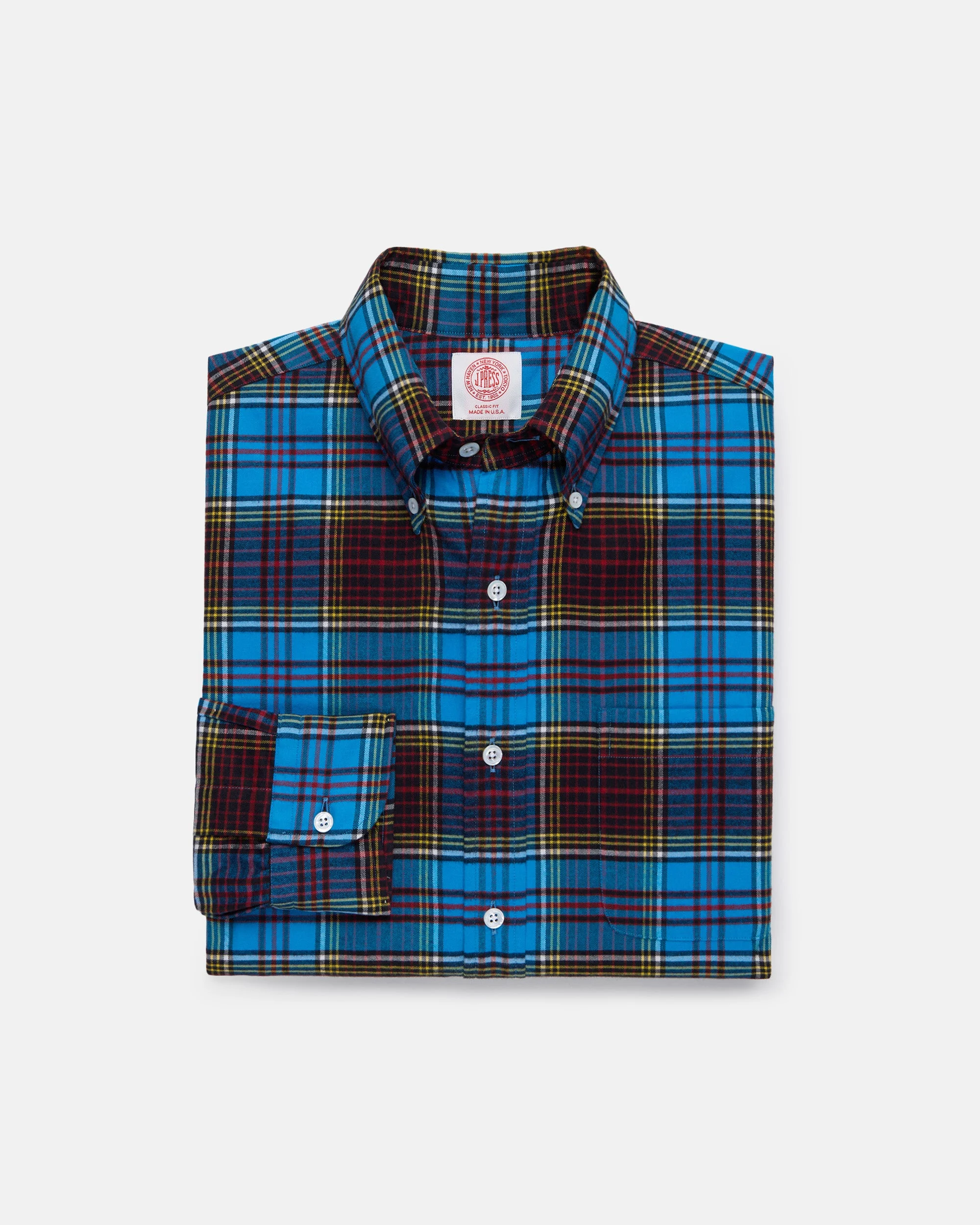 MADE-IN-USA ANDERSON TARTAN FLANNEL SPORT SHIRT - CLASSIC FIT - 1