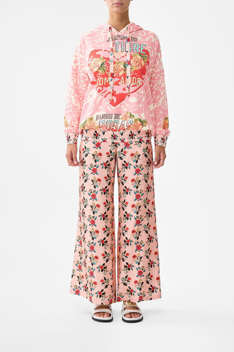 CAMILLA SILK BAND OVERSIZED HOODIE WITH POCKETS outlook