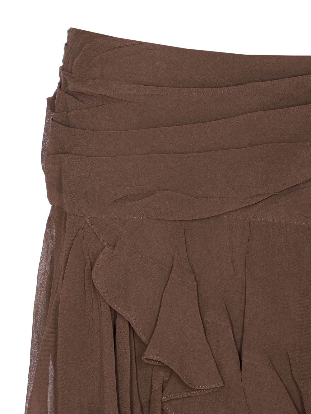 flounced asymmetric mini skirt - 5