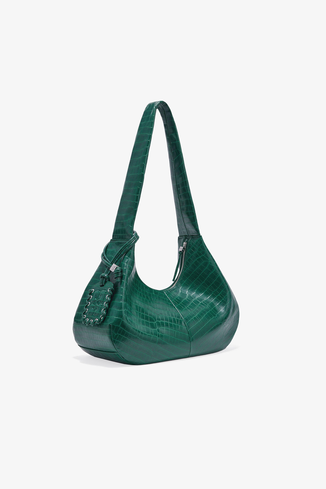 GREEN CROCO MEDIUM HOBO BAG - 2