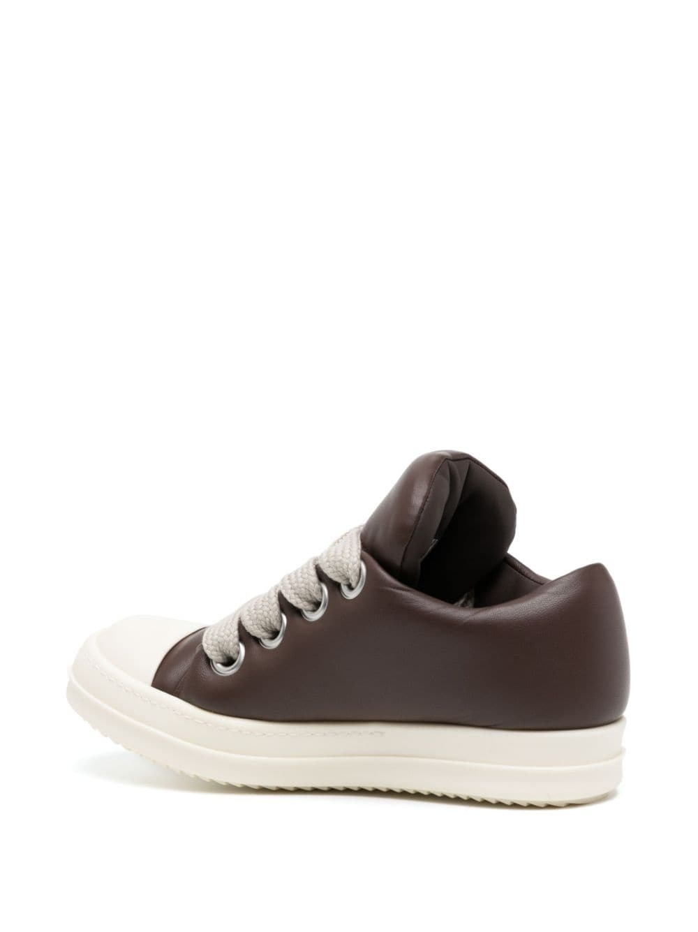 lace-up leather sneakers - 3