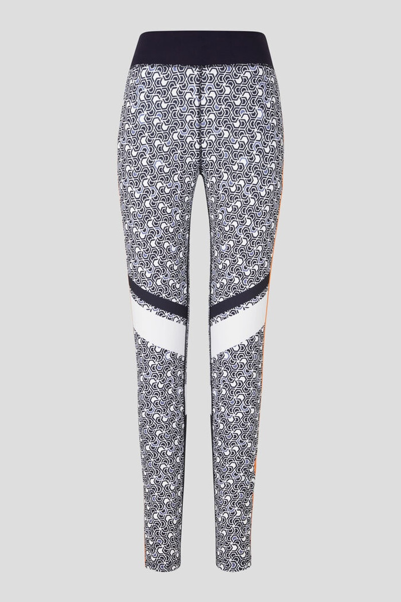 Christin Tights in Navy blue/White 6