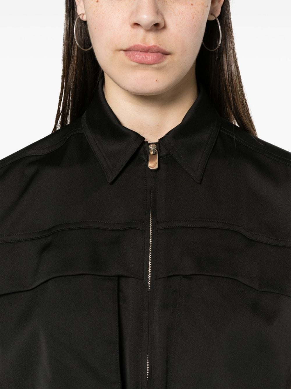 semi-sheer panelled sleeveless jumpsuit - 5