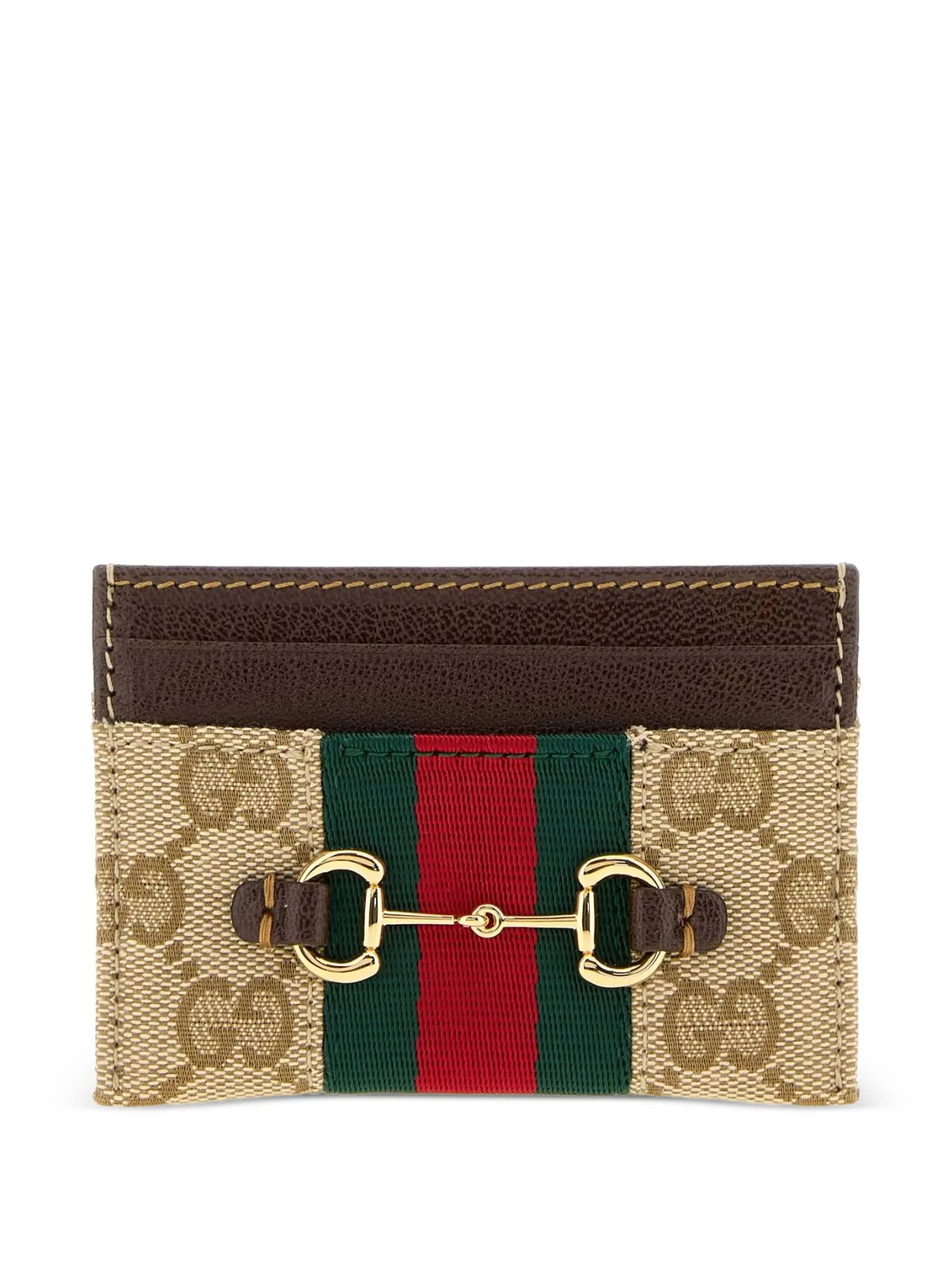 Gucci Horsebit Web-stripe Card Holder - 1