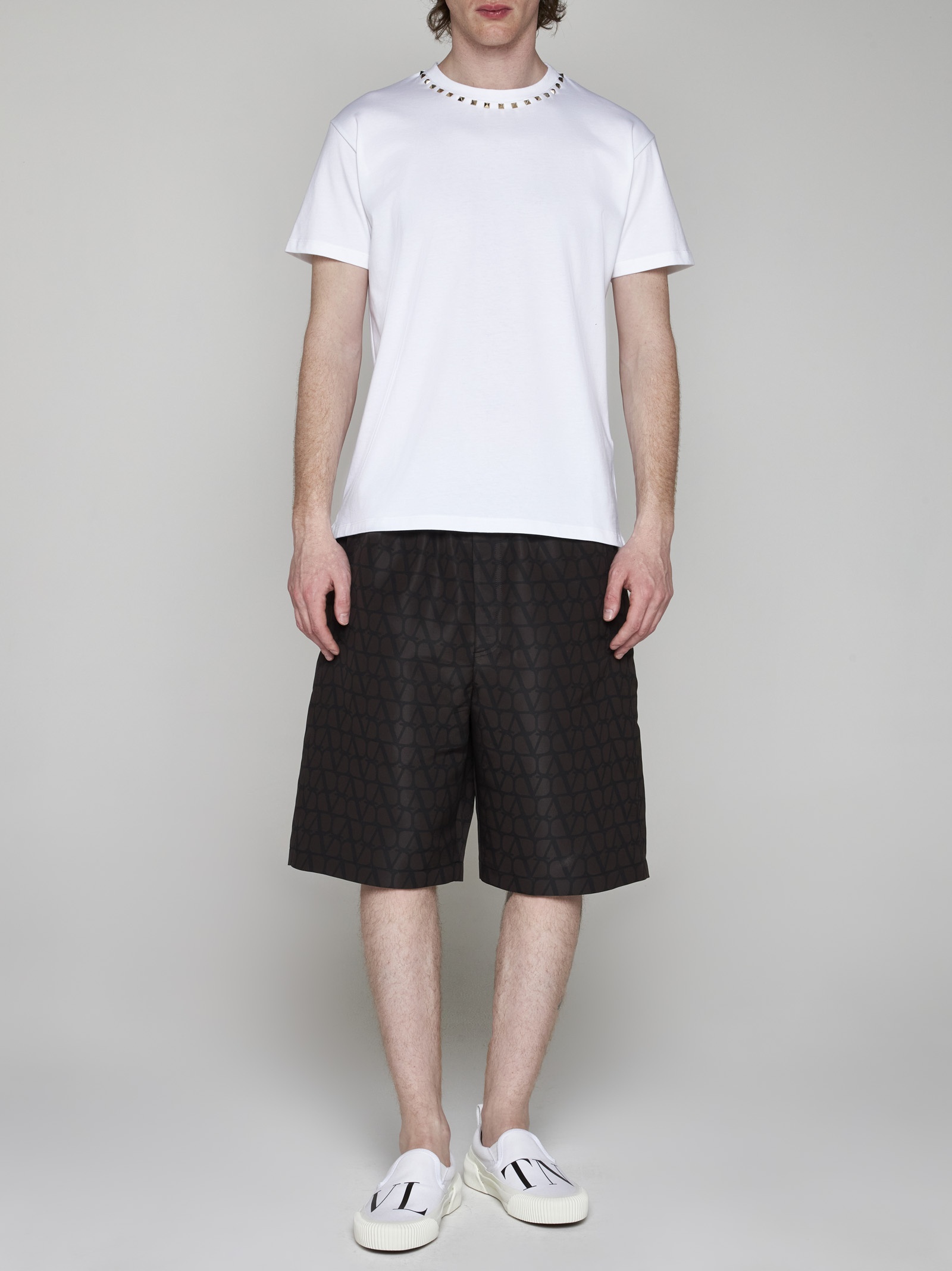 Valentino Toile Iconographe print silk shorts - 3