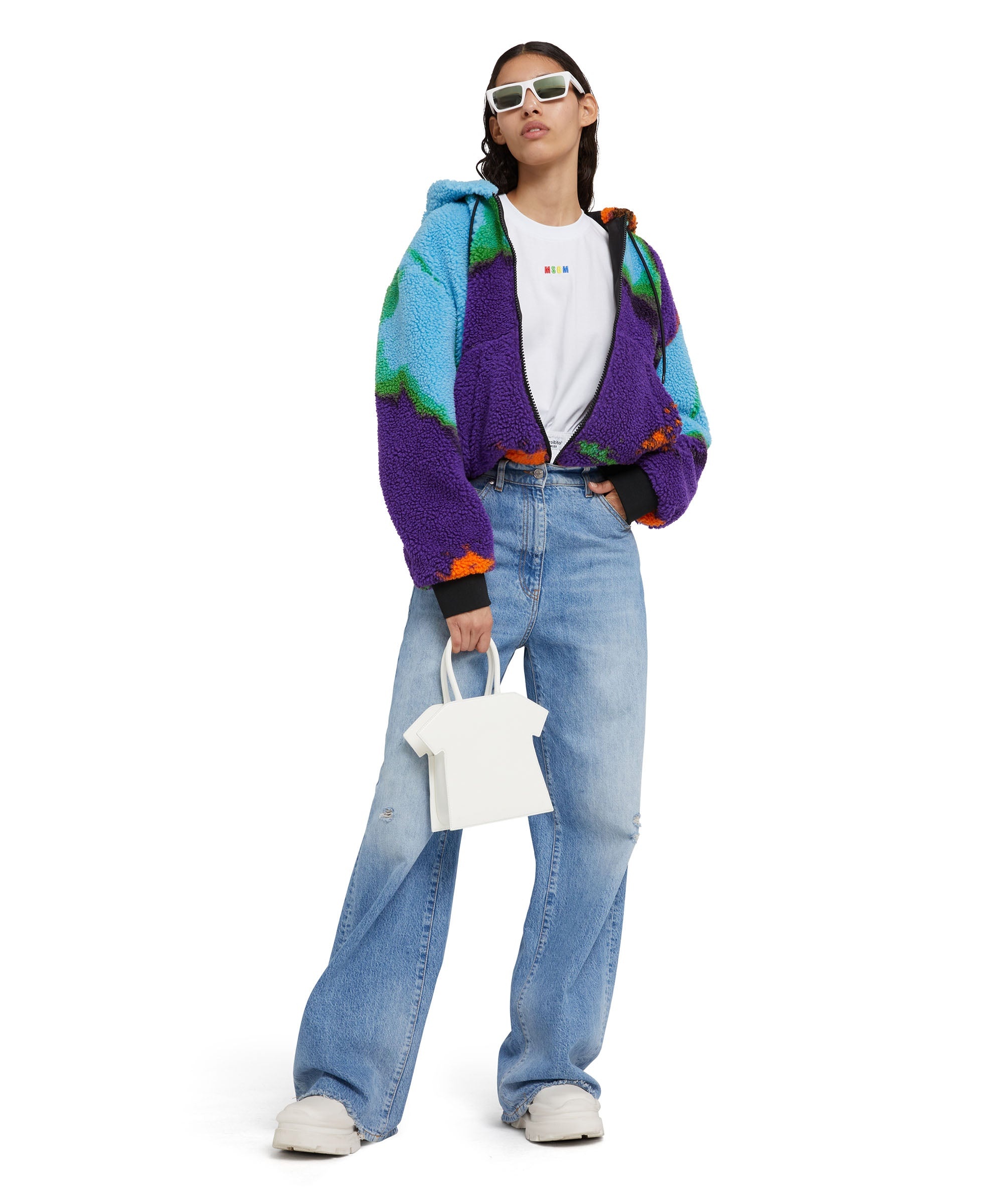 Mirrored sunglasses in Polaroid acetate for MSGM - 6