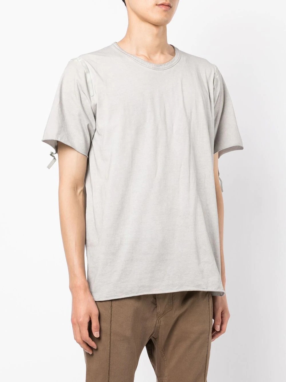 panelled cotton T-shirt - 3