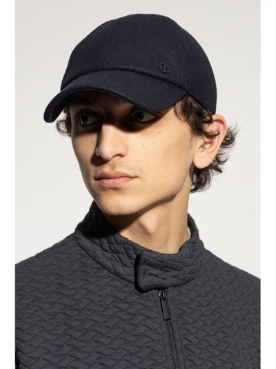 GIORGIO ARMANI logo-patch baseball cap outlook