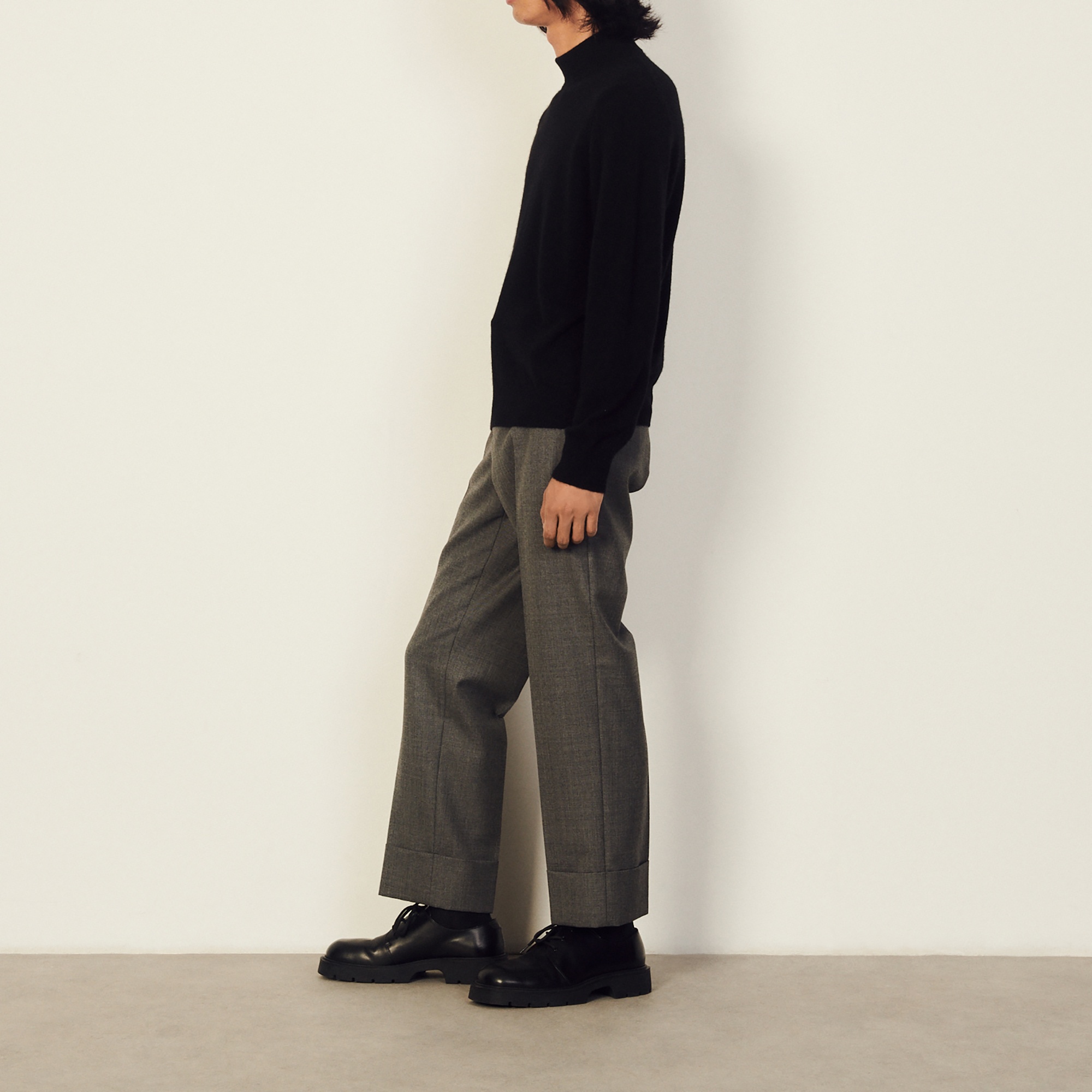 Cashmere funnel neck sweater - 4