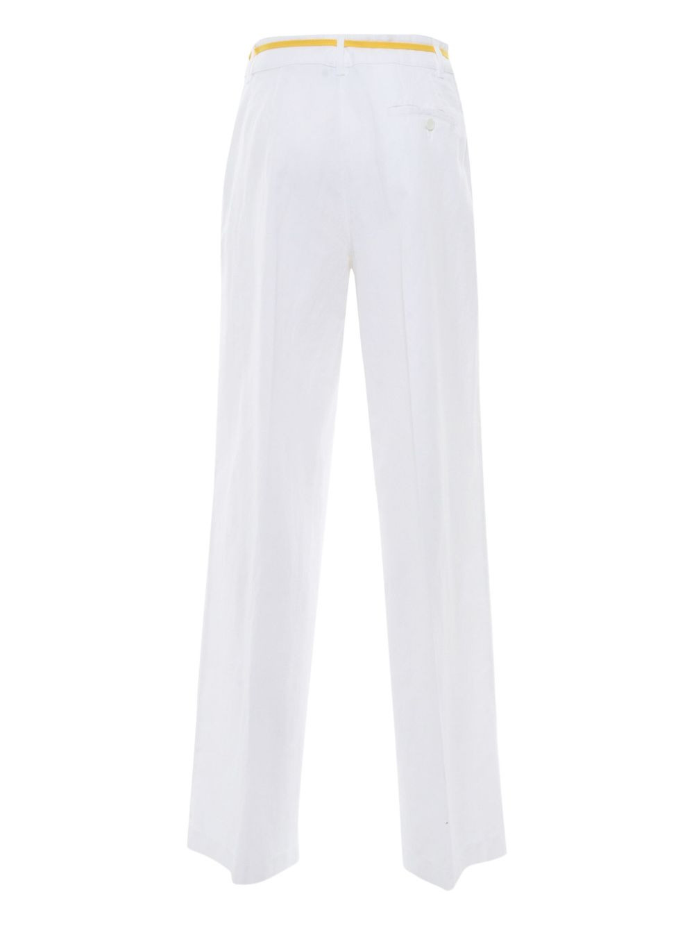 ribbon-belt trousers - 2