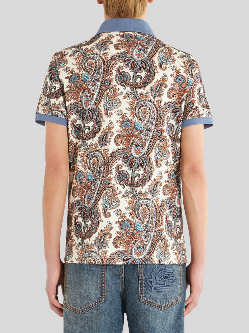 PAISLEY COTTON POLO SHIRT 4