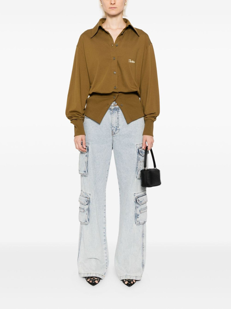 THE ATTICO logo-embroidered shirt outlook