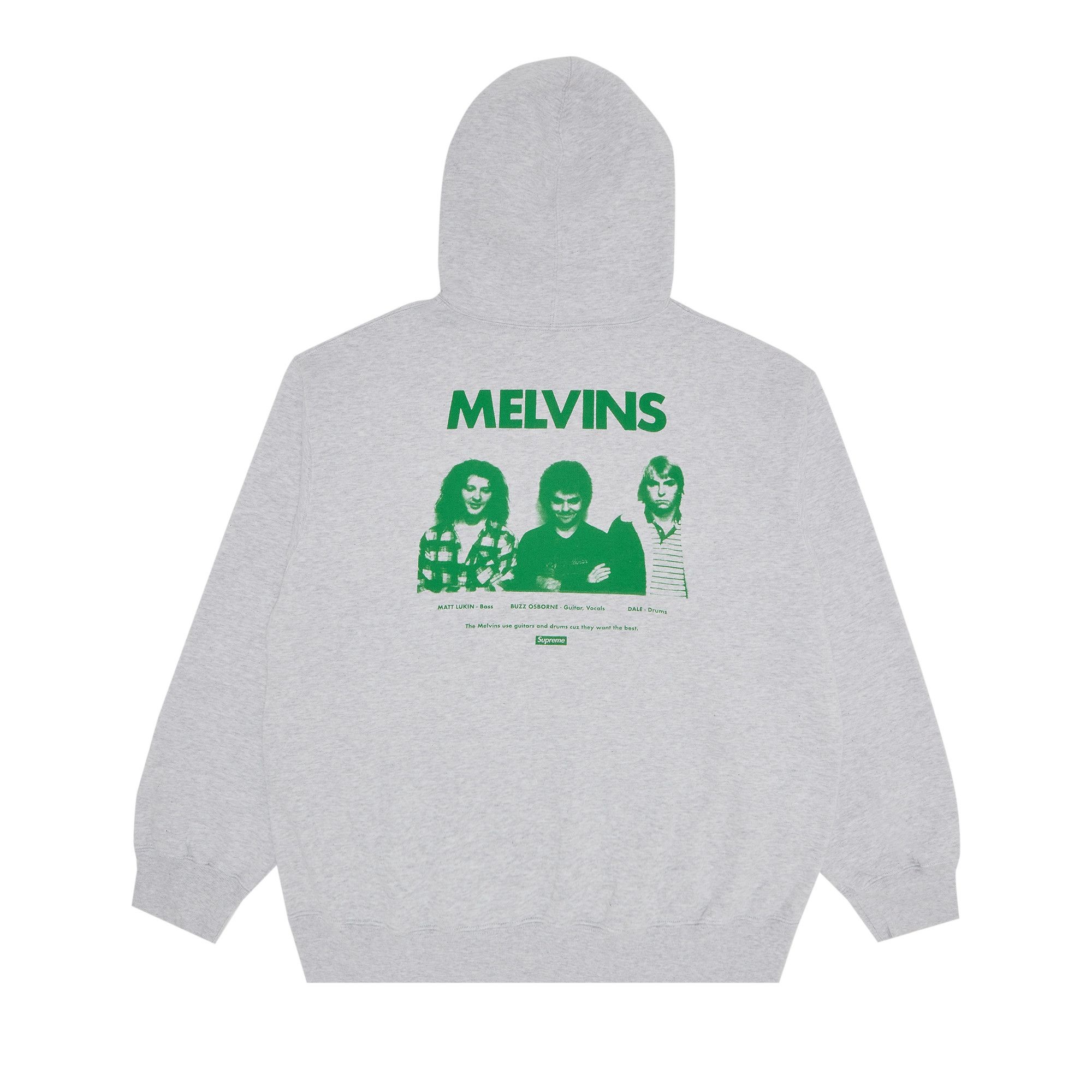 【Supreme x Melvins】Hooded Sweatshirt★Ash Grey★24SS★ Supreme Supreme x Melvins Hooded Sweatshirt 'Ash Grey