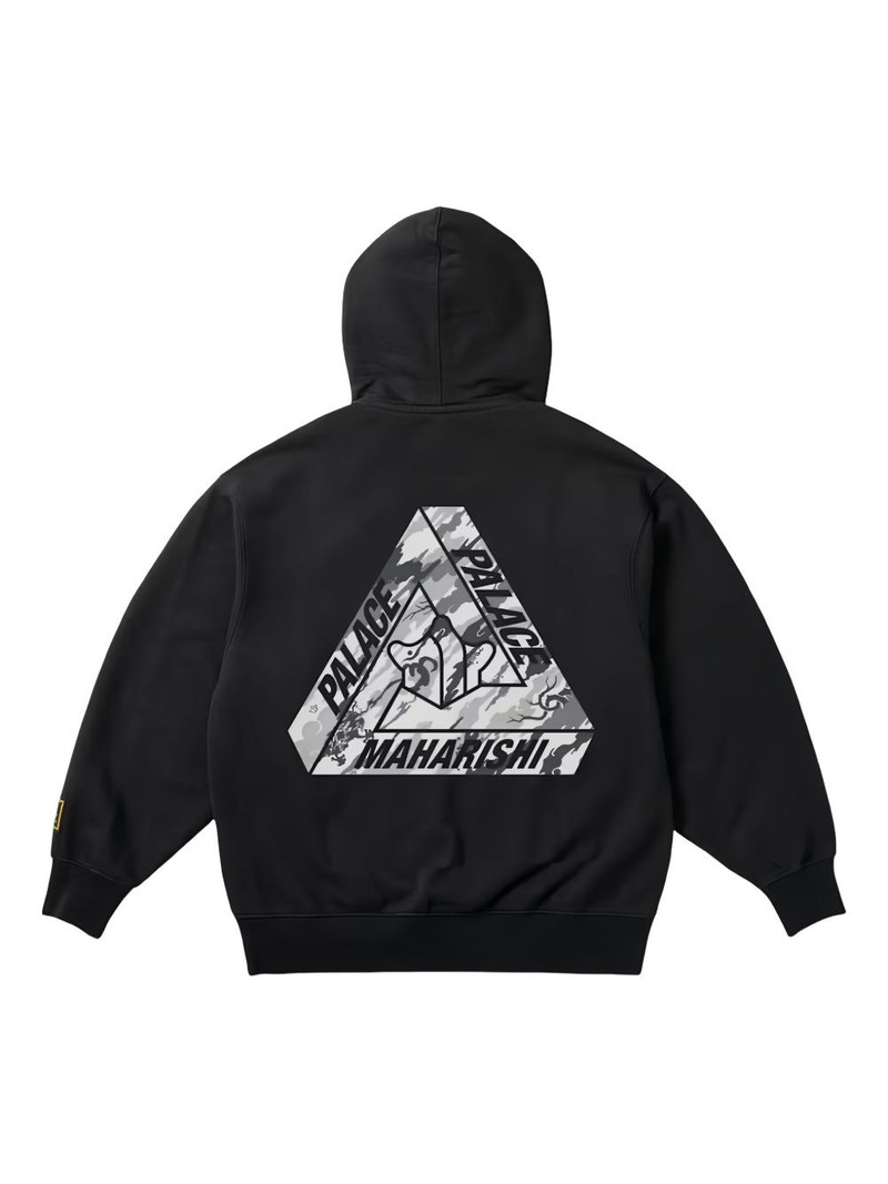 PALACE x Palace x Maharishi Tri-Bonsai kangaroo pocket hoodie outlook