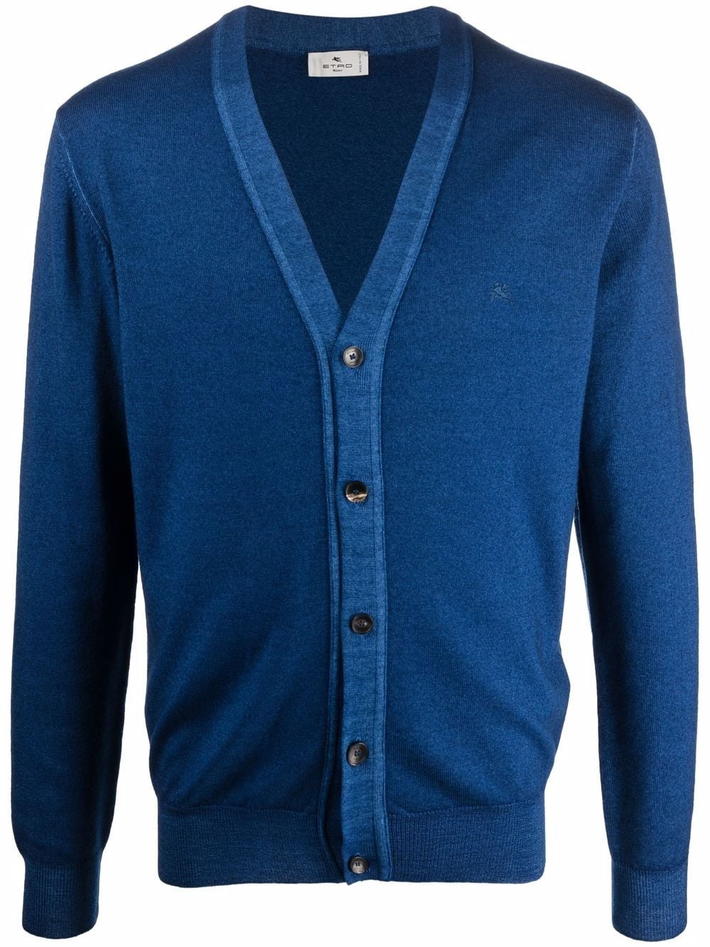 V-neck virgin wool cardigan - 1