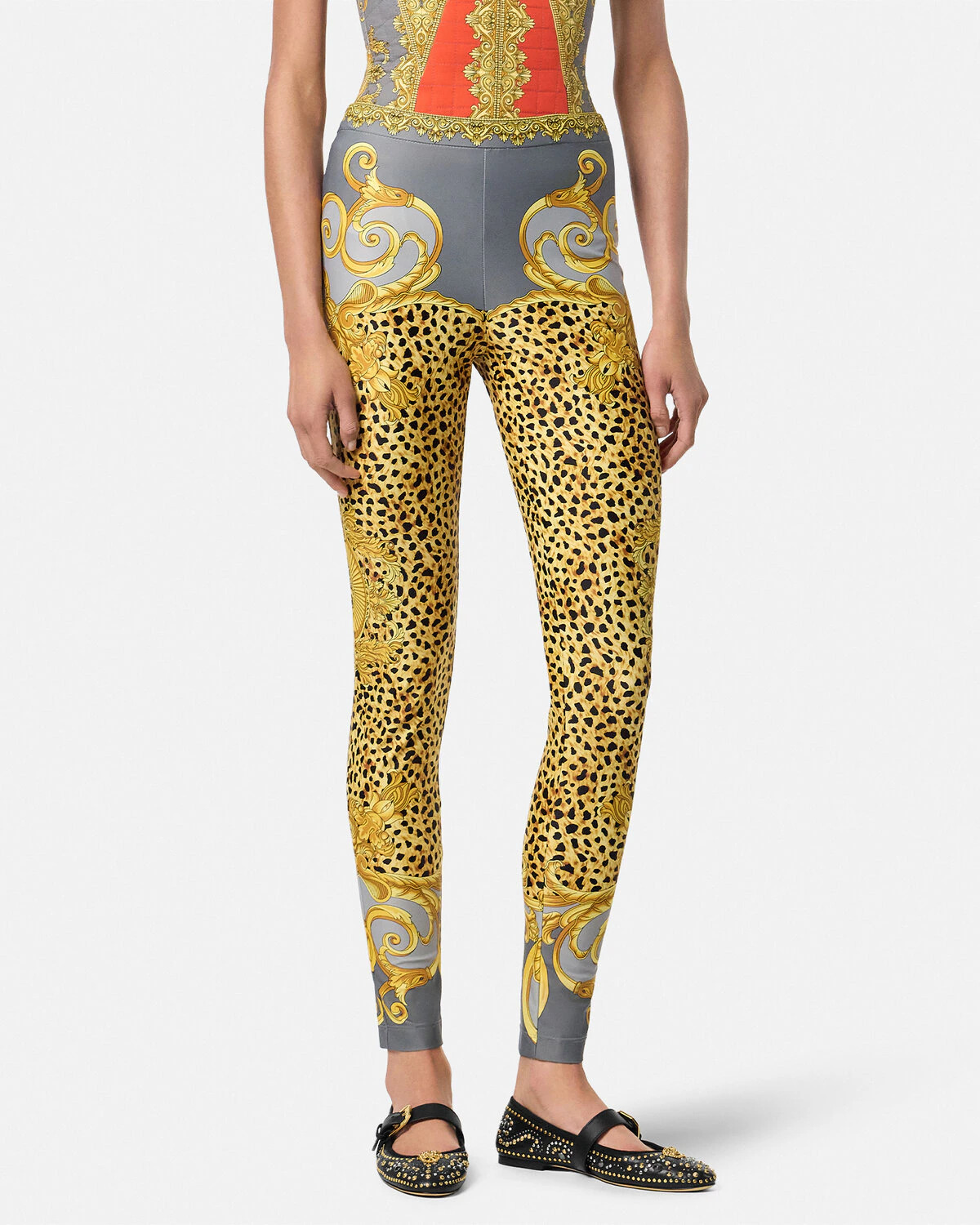 Cheetah Foulard Leggings - 4
