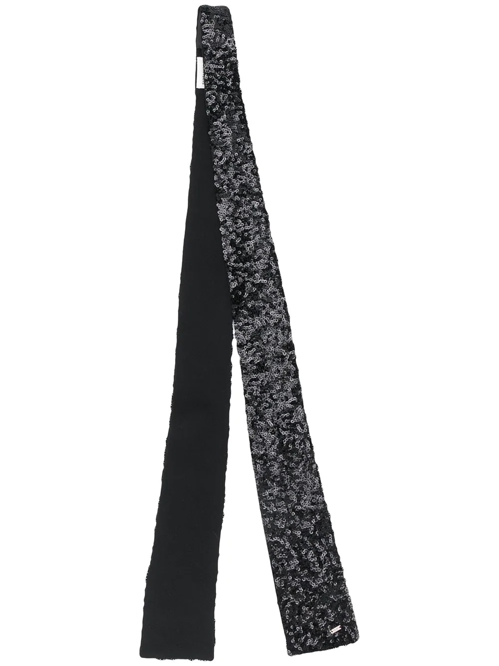 sequin-embellished skinny scarf - 1