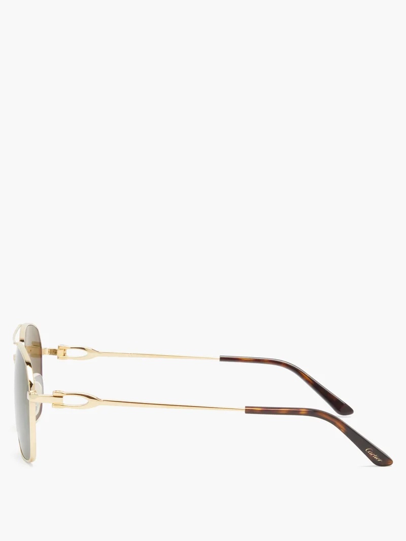 Double-bar metal frame sunglasses - 6