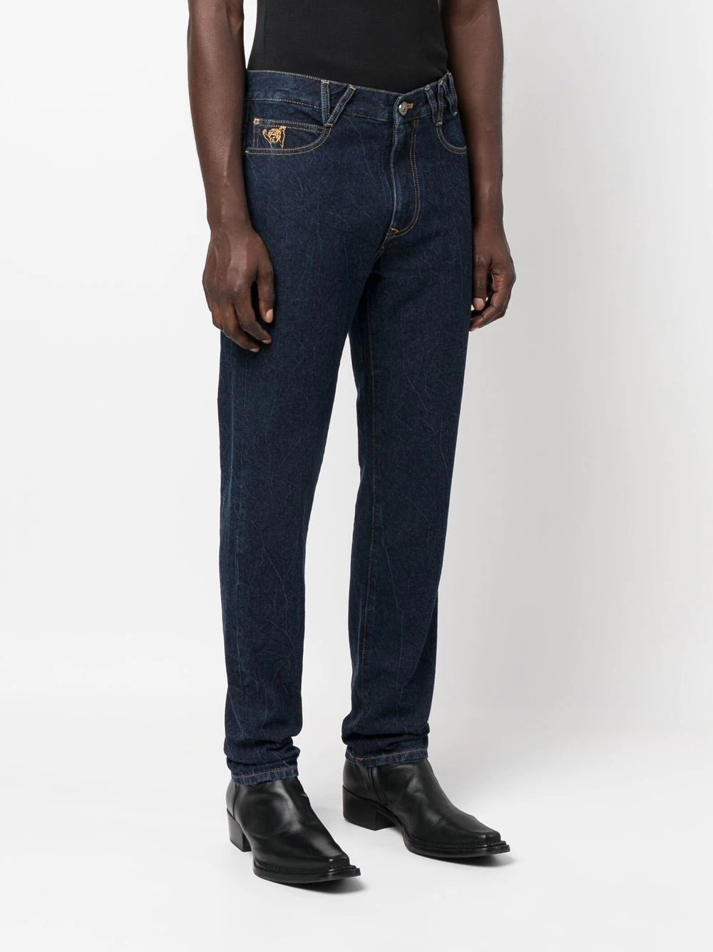 mid-rise straight-leg jeans - 3