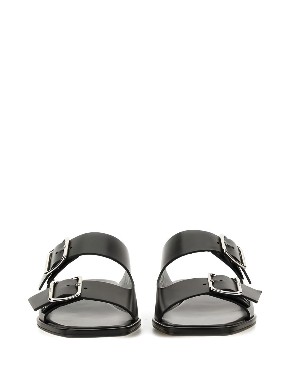 Tonya double-buckle leather sandals - 3
