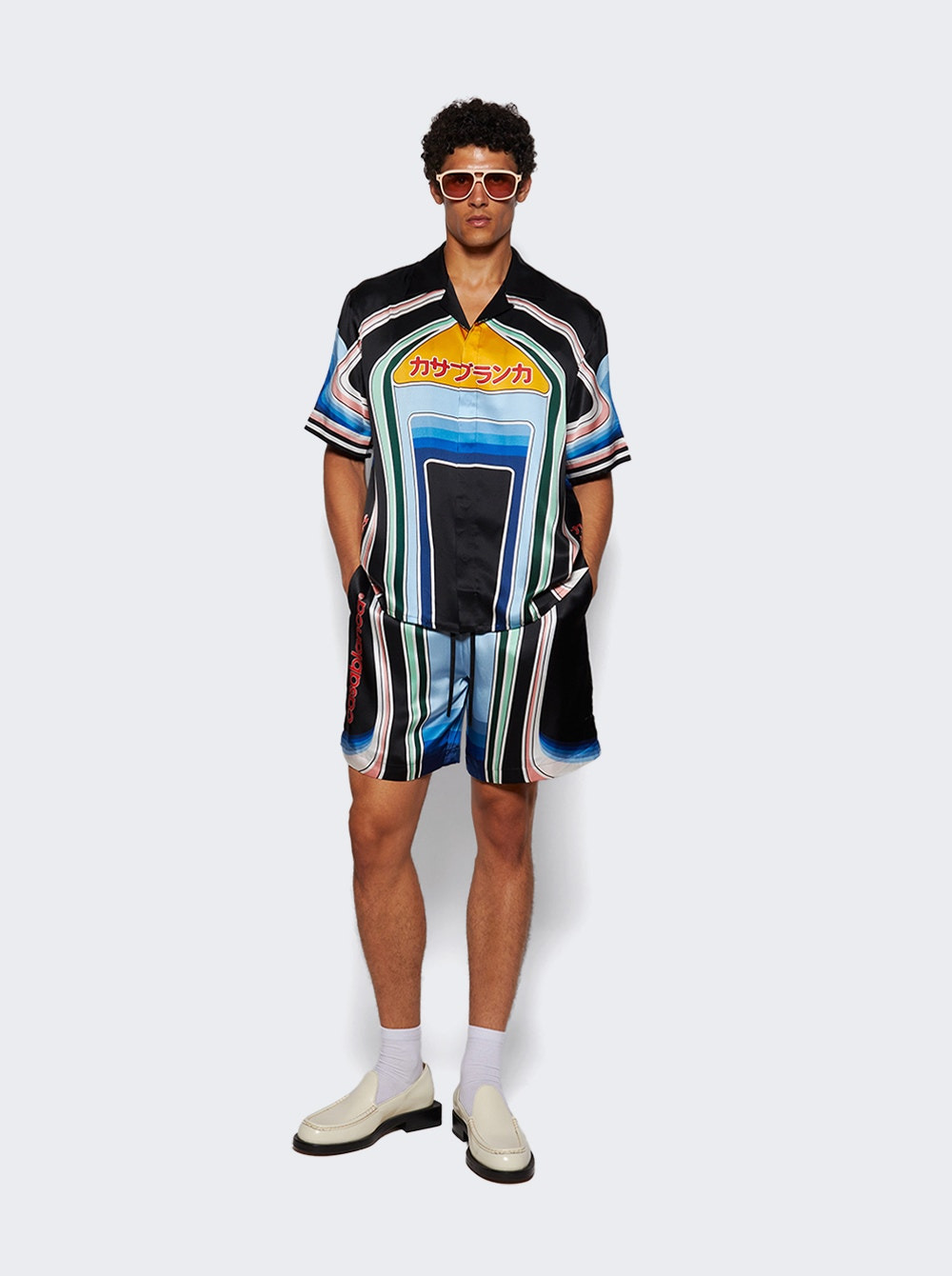 Cuban Collar Short Sleeve Shirt Graphic Mountain - 5
