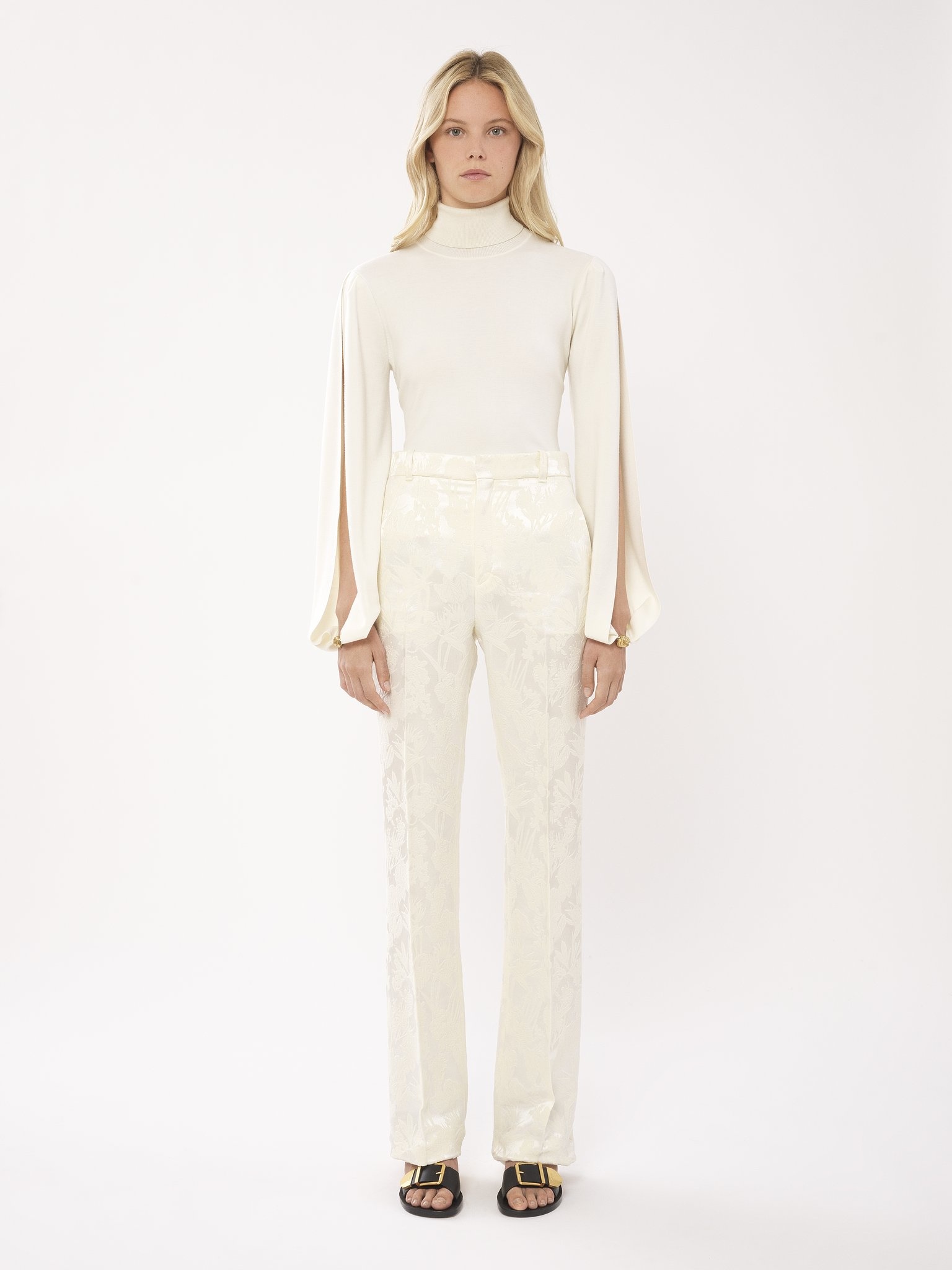 HIGH-WAISTED TAILORED PANTS - 3