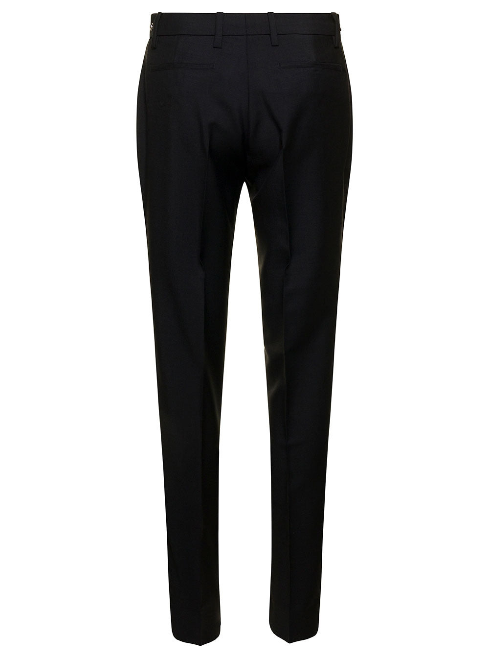 Gucci Women Black Slim Pants With Horsebit Detail In Mohair And Wool Woman - 2
