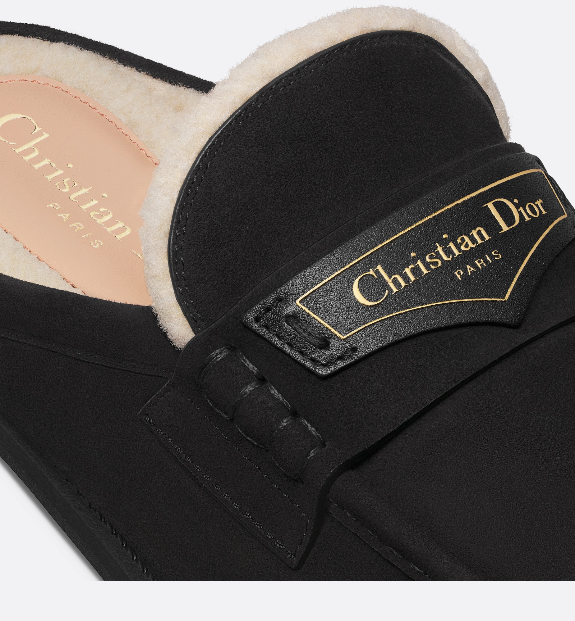 ◆Dior◆ Dior Boy ミュール ブラック Dior Dior Boy Brushed Calfskin Mules (All New In,Shoes