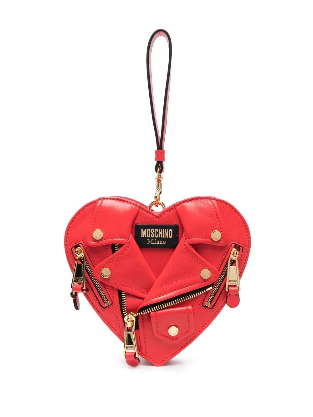 heart-shape moto shoulder bag - 6