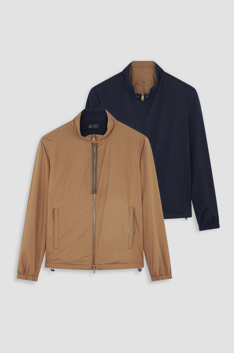 REVERSIBLE BLOUSON IN WOOL, SILK, AND MICROFIBER 1