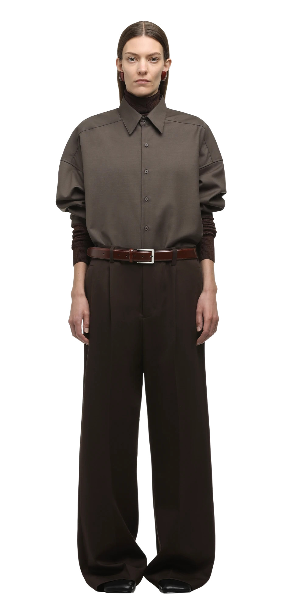 MILLER SHIRT WOOL TAUPE - 3