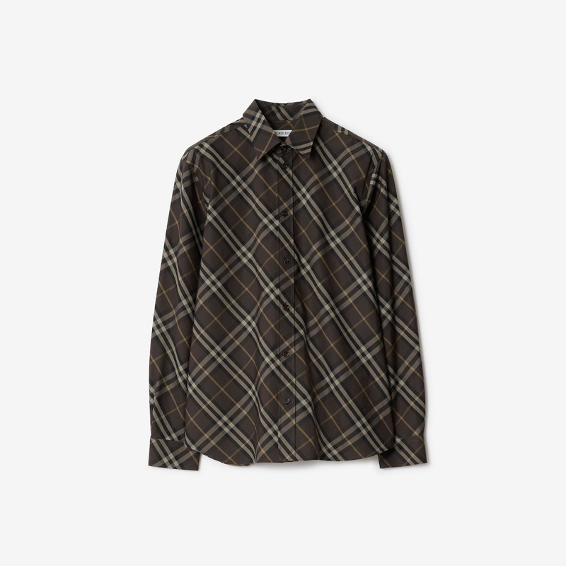 Relaxed Fit Check Cotton Shirt 1