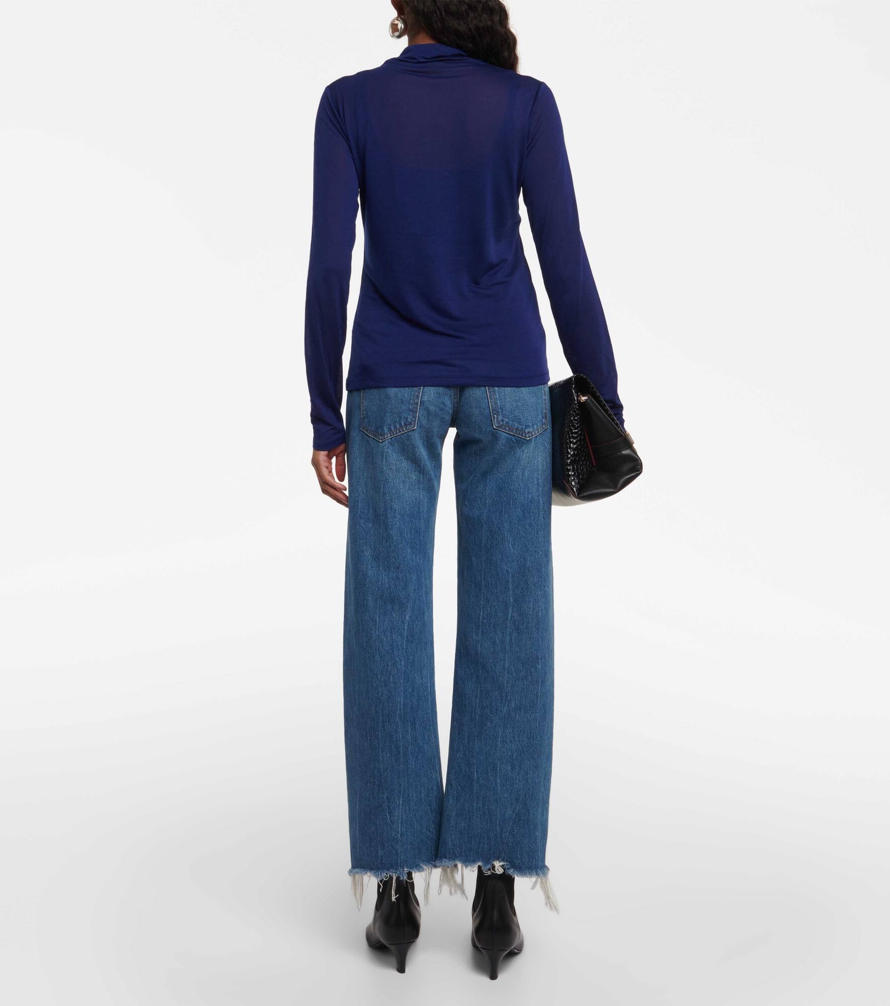 Knitted turtleneck top - 3
