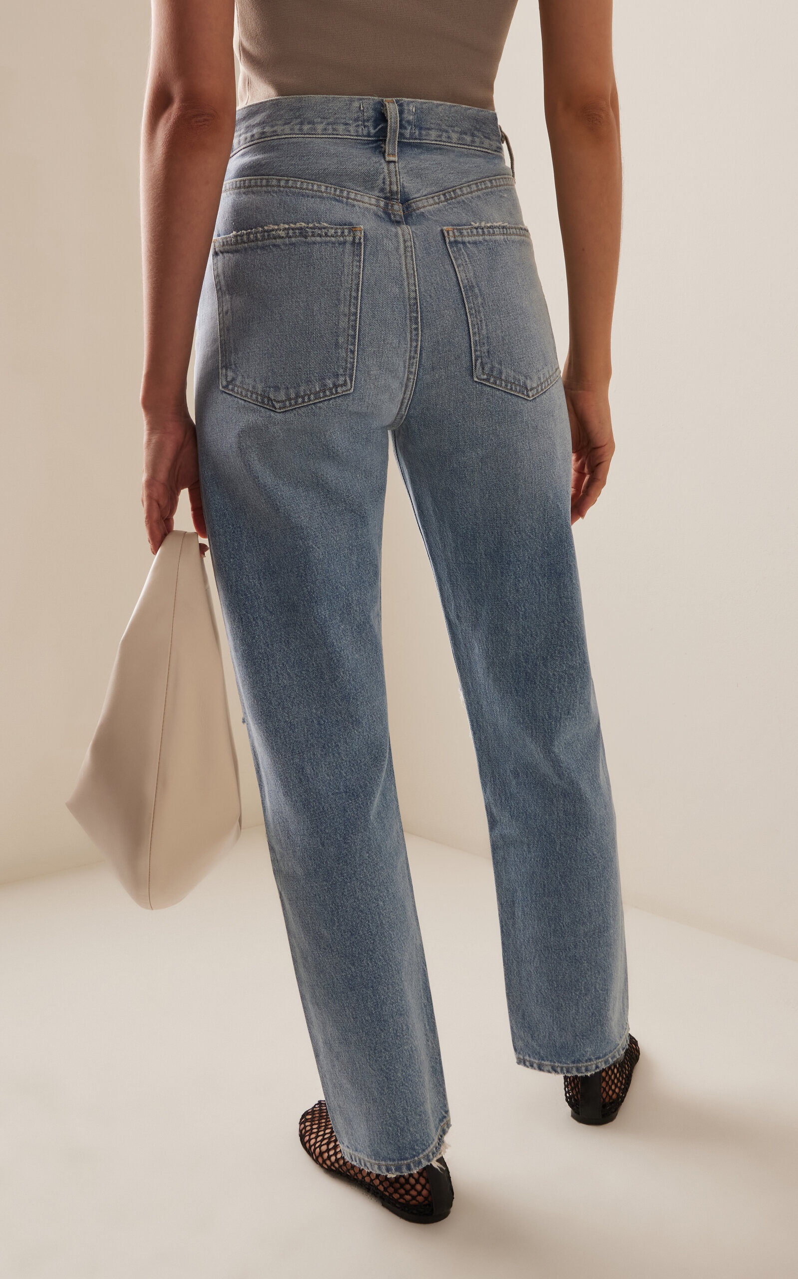 90’s Rigid High-Rise Straight-Leg Jeans blue - 4