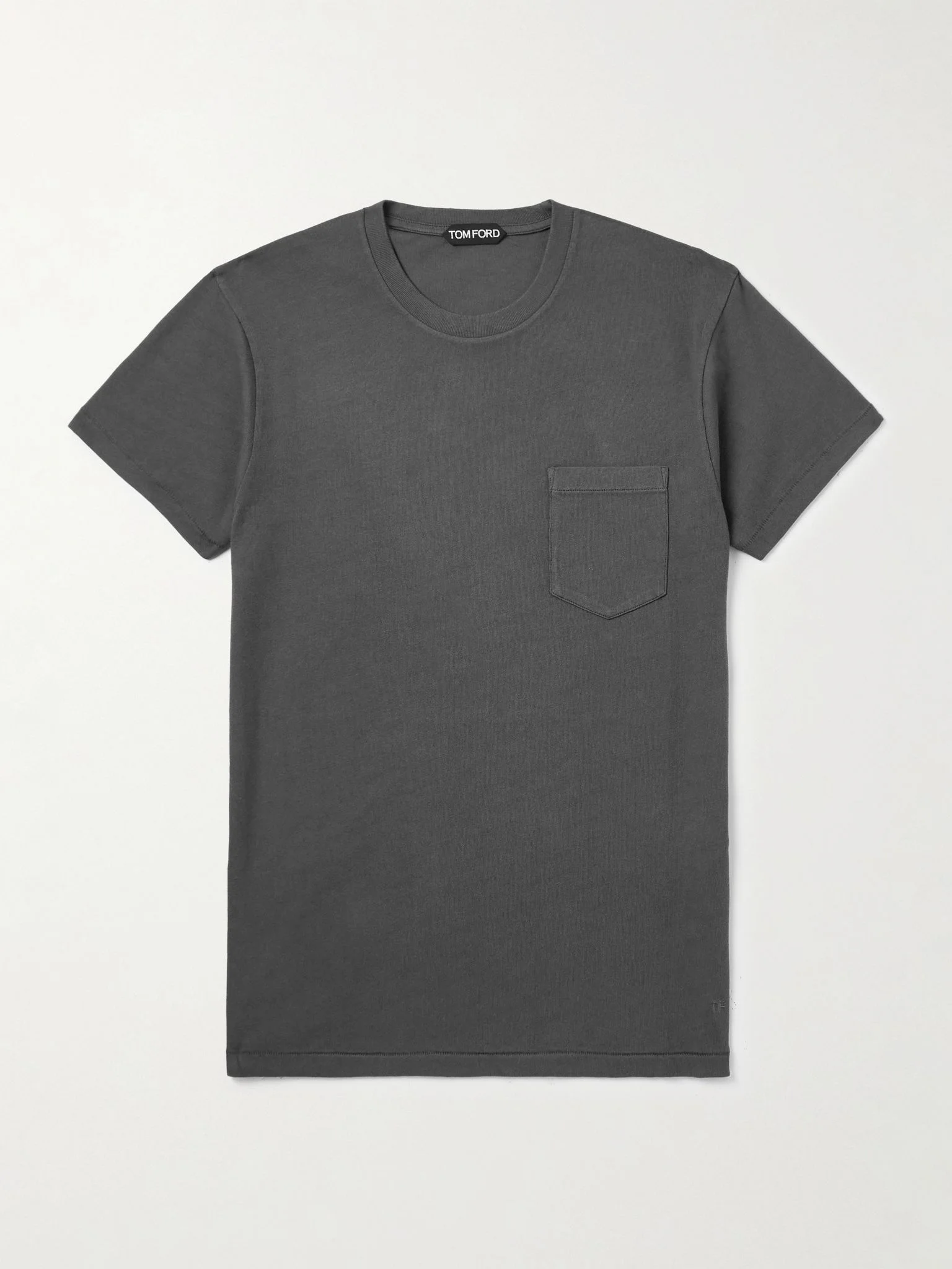 Cotton-Jersey T-Shirt Charcoal - 1