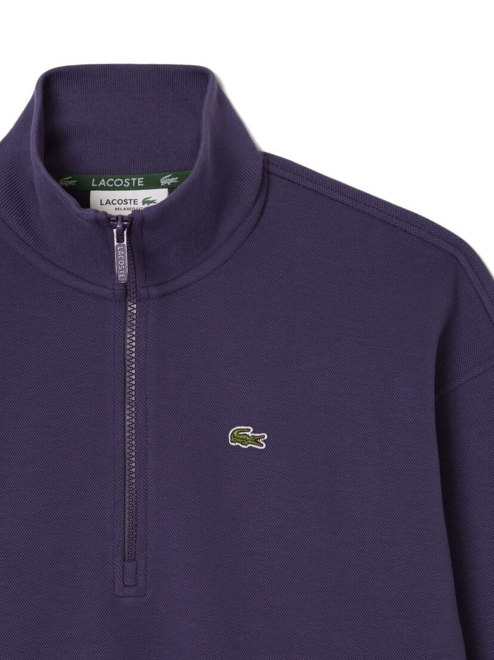 logo-patch half-zip sweatshirt - 5