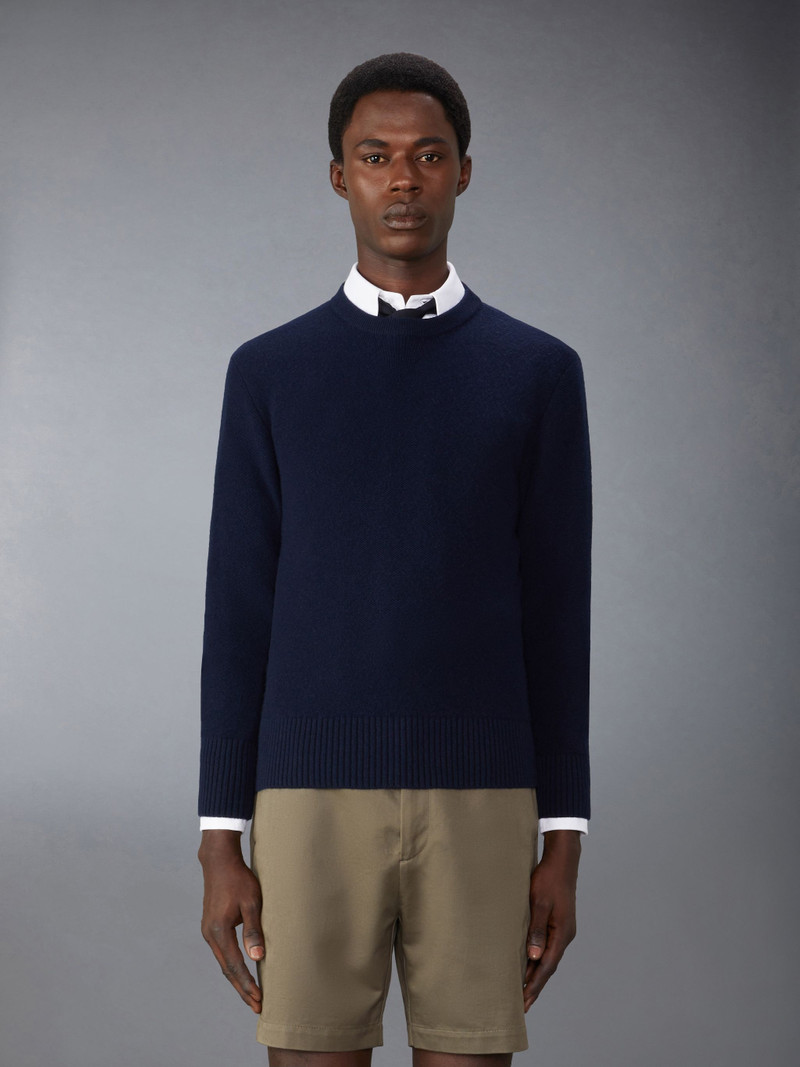 Merino Wool Washed Pique Pullover - 1