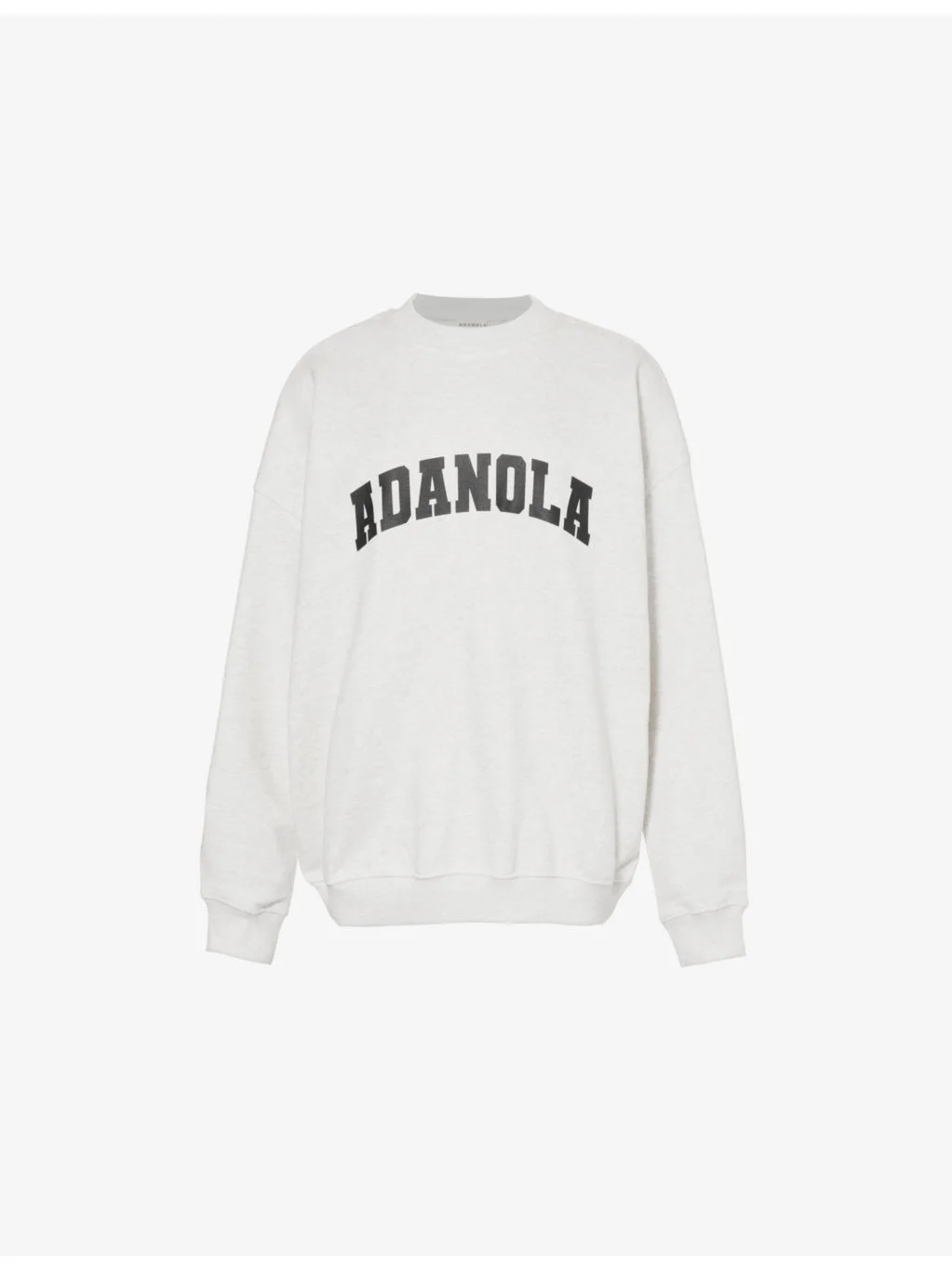 Varsity oversized crewneck cotton fleece sweatshirt - 1