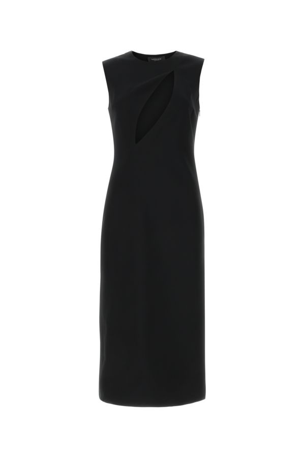 ワンピース VERSACE Black Acetate Blend Dress VERSACE Black acetate blend dress | gebnegozionline | REVERSIBLE