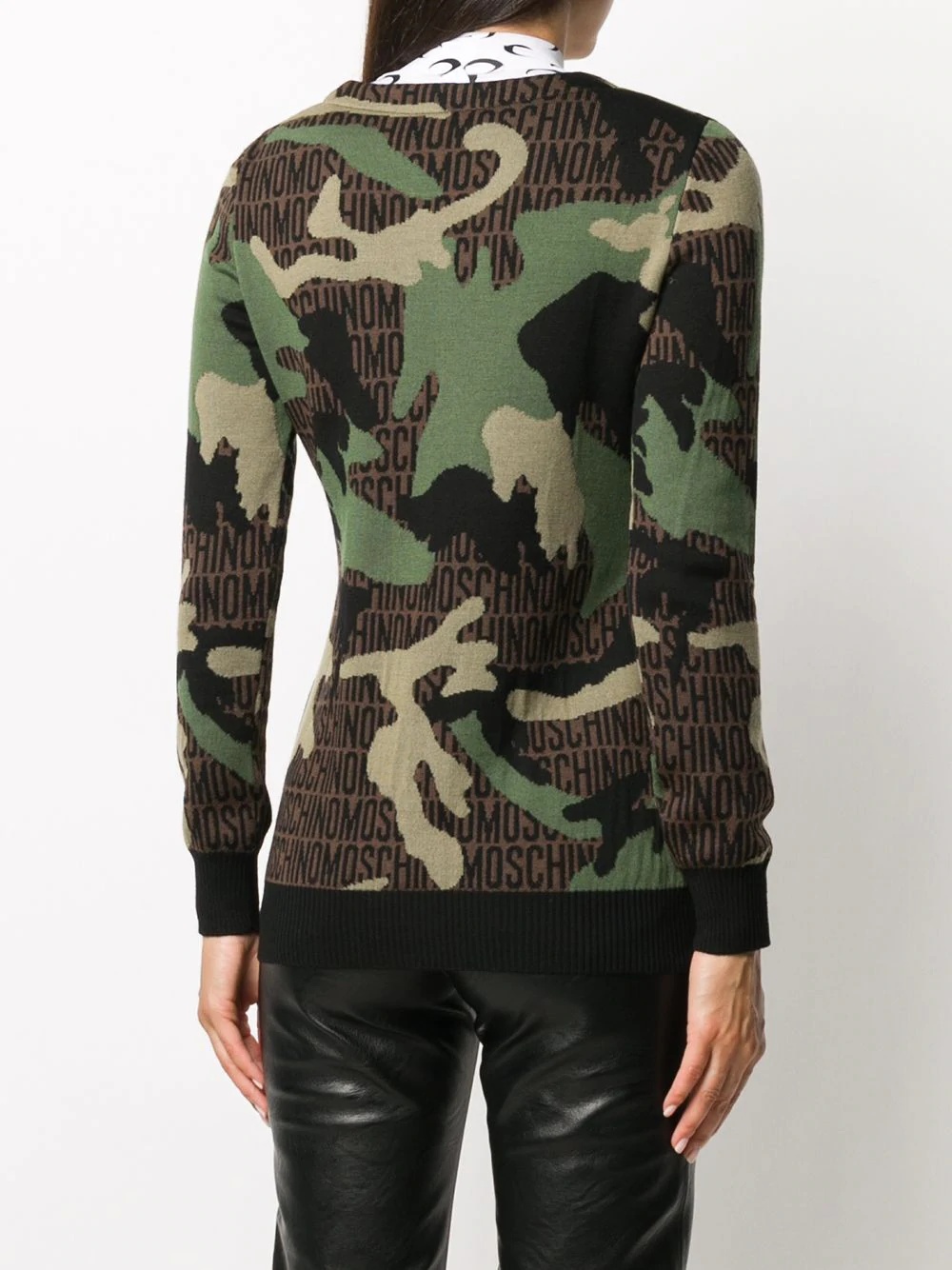 camouflage cardigan - 4