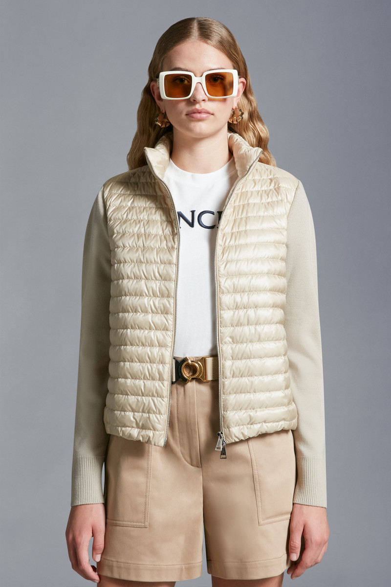 Moncler Padded Wool Cardigan outlook