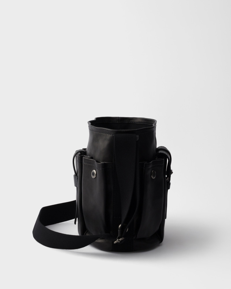 Prada Route leather mini-bucket bag 5