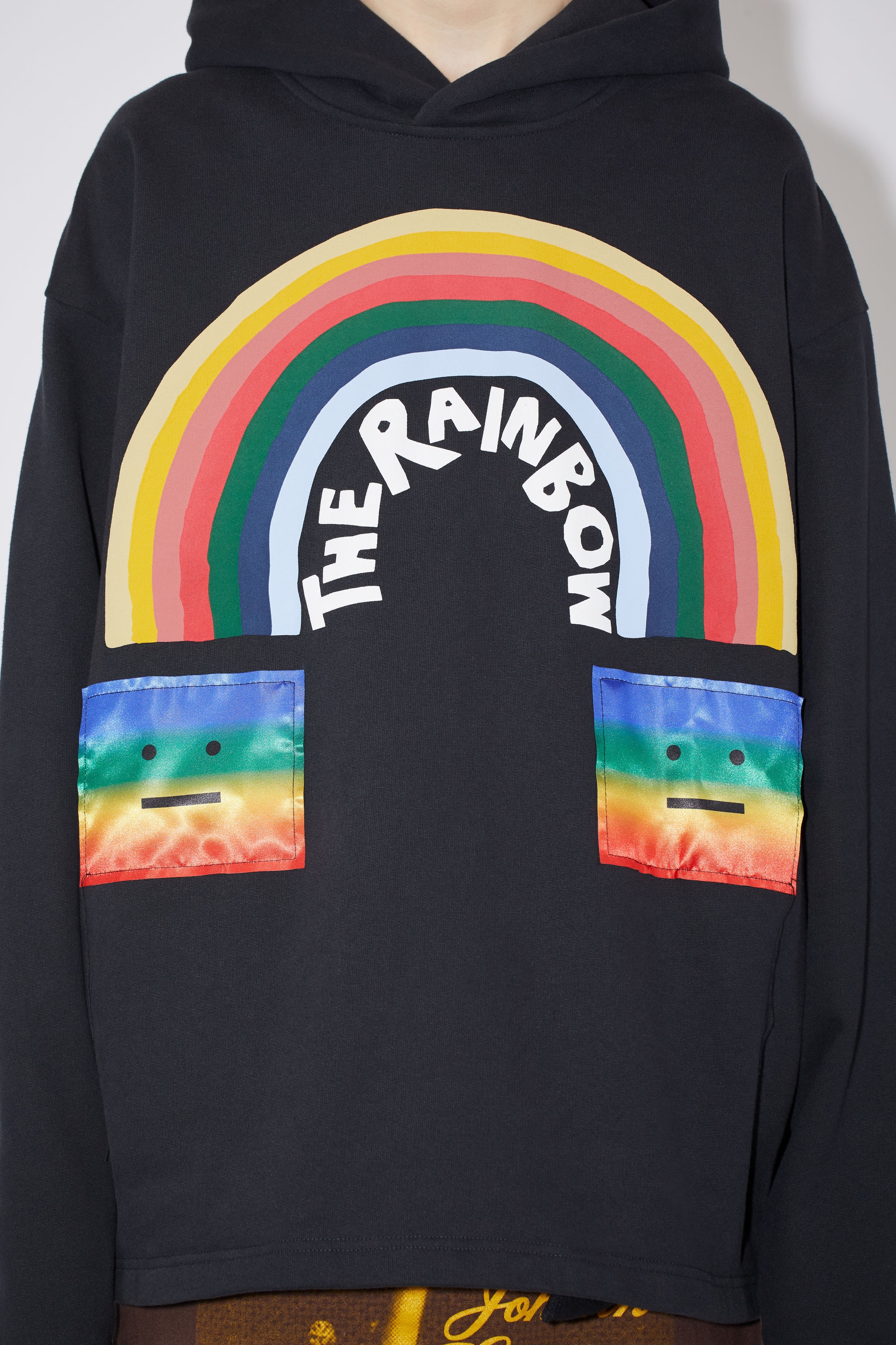 Rainbow hooded sweatshirt - Black - 5