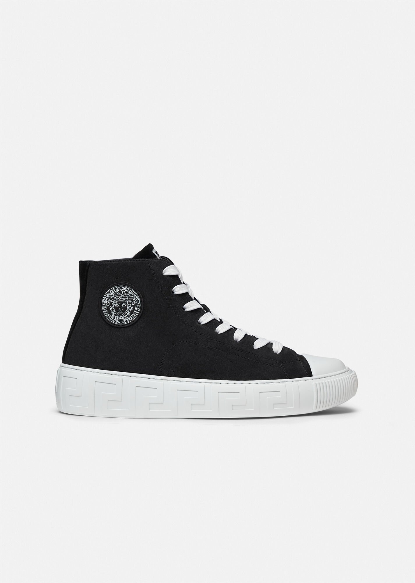 Greca Suede High-Top Sneakers - 1