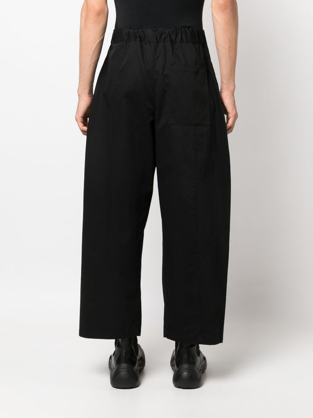 box-pleat wide-leg trousers - 4