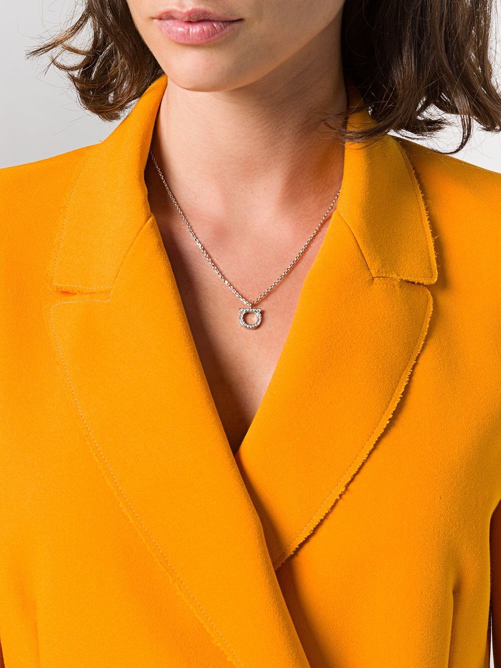 Ferragamo Women Collana Gancio Con Cristalli - 2