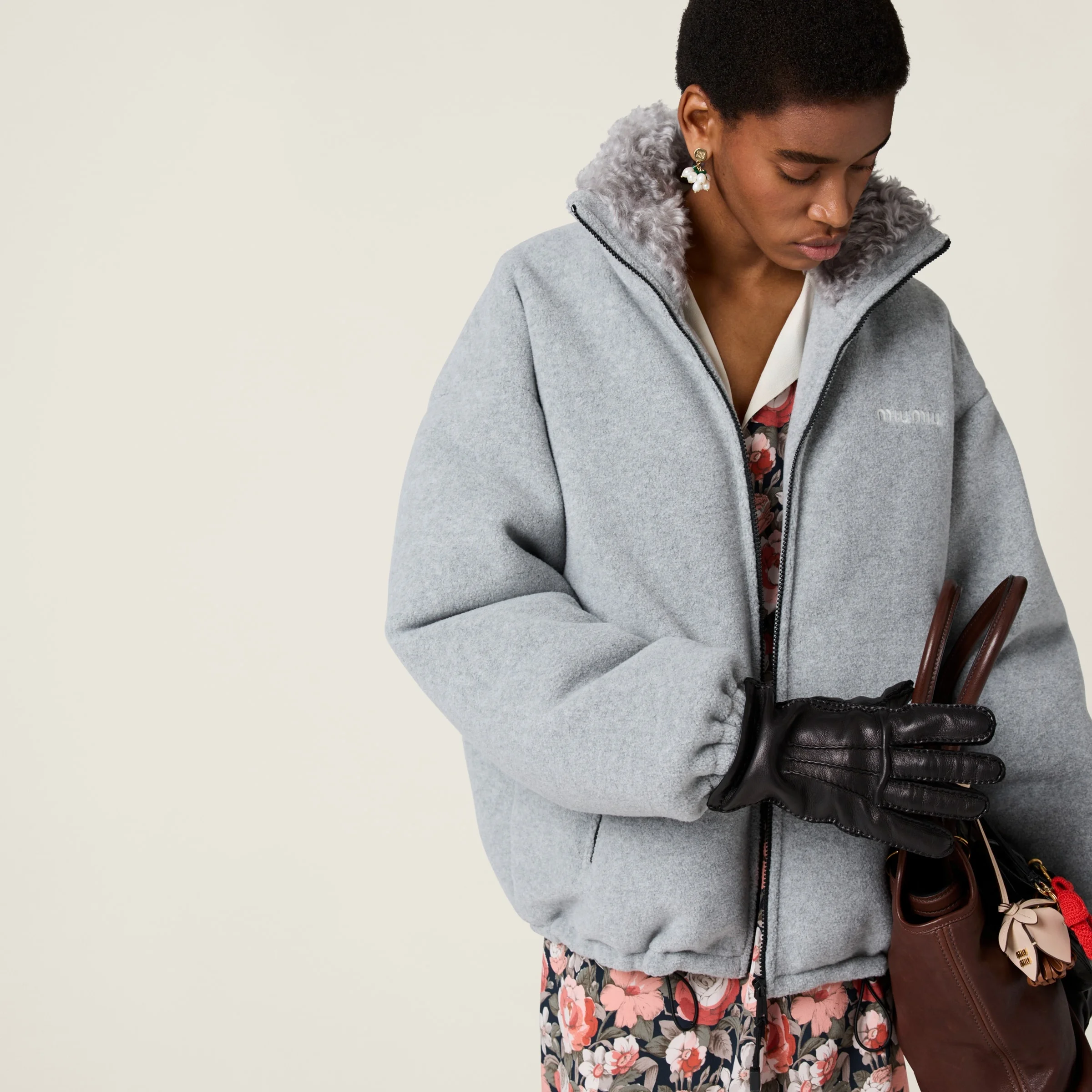 Miu Miu Fleece down jacket | REVERSIBLE