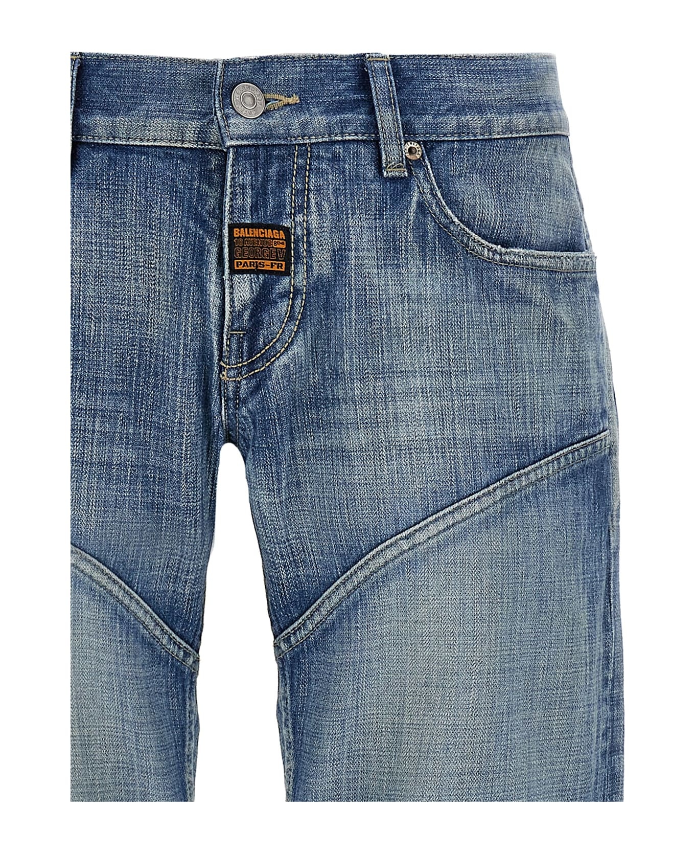 BALENCIAGA Relief Stitching Jeans | italist | REVERSIBLE